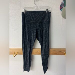 Lululemon Black Zebra Print Leggings